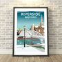 Riverside Footbridge, Bedford Travel Print, thumbnail 3 of 7