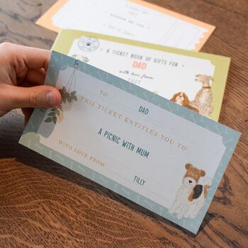 Personalise Book Of Giftable Tickets For Dog Lovers, 6 of 7