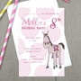 Personalised Pony Children's Party Invitations, thumbnail 1 of 2
