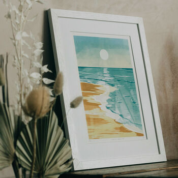 Morning Reflections, Beach Scene Fine Art Print, 3 of 6