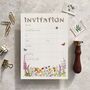 Wildflower A5 Ready To Write Party Invitations, thumbnail 2 of 4
