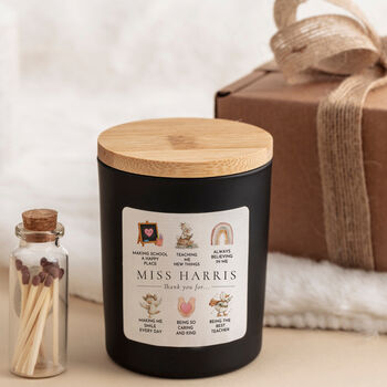 Personalised Teacher Thank You Candle Keepsake Gift, 3 of 10