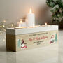 Personalised Christmas Gonk Triple Tea Light Box, thumbnail 3 of 3