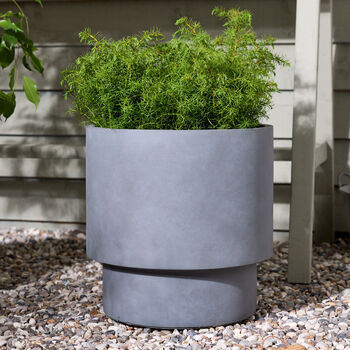 Noma Grey Footed Planter, 4 of 10