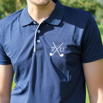 Personalised Mens Golf Club Polo Top Gift For Him, 6 of 8