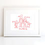 Personalised Family Portrait Print, thumbnail 2 of 5