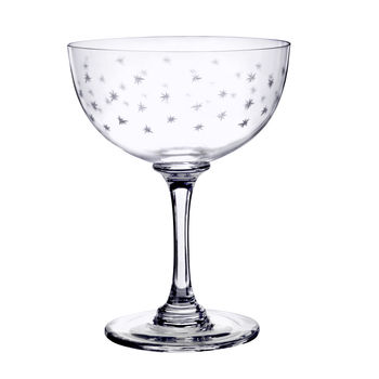 Pair Of Star Champagne Saucers, 5 of 5