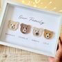 Personalised Crochet Bear Family Print, thumbnail 2 of 3