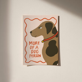 Dog Person Illustrated Dog Print, 9 of 11