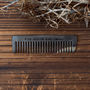 Ox Horn Beard Comb With Leather Sheath, thumbnail 2 of 3