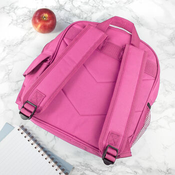 Personalised Girl's Pink Mini Rucksack, 4 of 12
