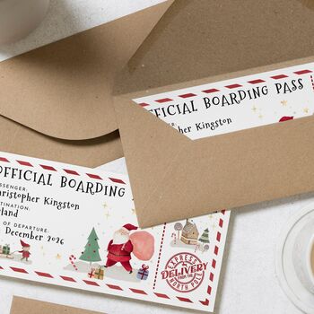 Colourful Lapland Boarding Pass Christmas Voucher, 3 of 4