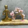 Yoga Figurine With Quartz Gem Tree Yoga Gift Ornament Gift Namaste, thumbnail 2 of 8