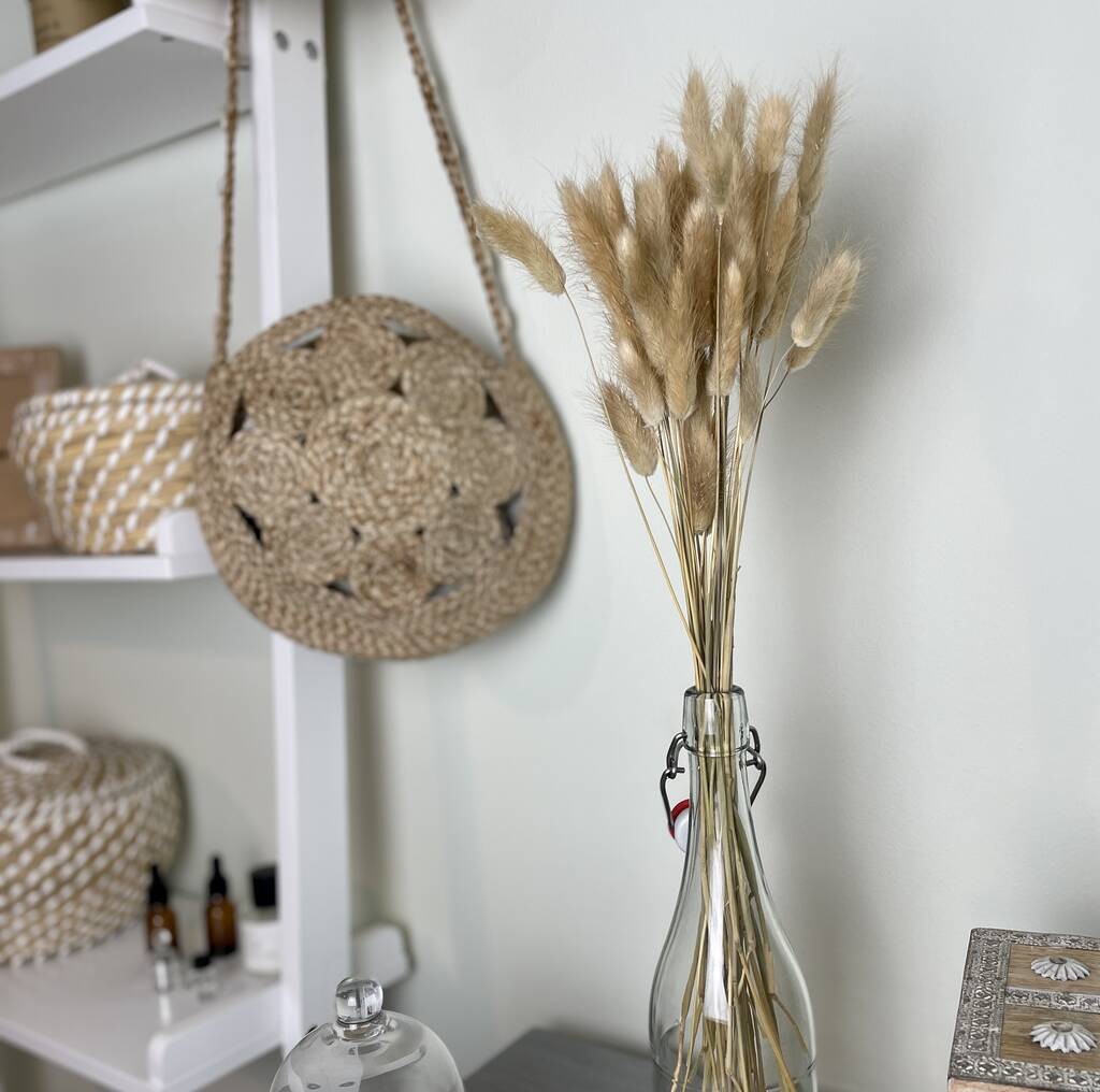 Dried Bunny Tails Natural Lagurus Bunch By Ev Home