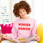 'Wonder Womum' Wonder Woman Mum Sweatshirt Jumper, thumbnail 1 of 7