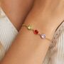 Personalised Create Your Own Family Oval Birthstones Bracelet, thumbnail 6 of 12