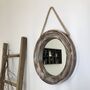 Round Wooden Hanging Mirror, thumbnail 1 of 4