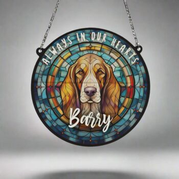 Basset Hound Memorial Suncatcher, 4 of 6