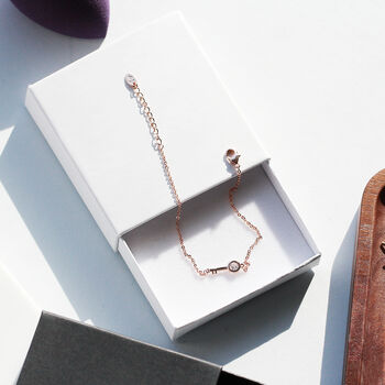 Give Confidence 'Confidence Is Key' Rose Gold Bracelet, 6 of 8