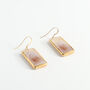 Ceramic, Glass And Gold Dawn Drop Earrings, thumbnail 2 of 5