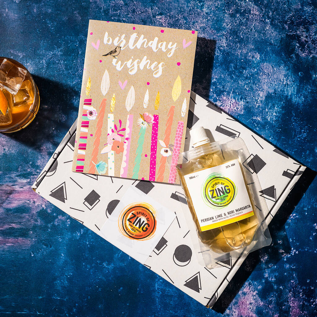 Image of Personalised Birthday Cocktail Cards