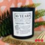 Personalised 30th Pearl Anniversary Meaning Candle, thumbnail 3 of 10