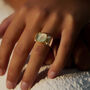 Latia Prehnite Ring Gold And Silver Ring, thumbnail 1 of 5
