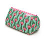 Serendipity Cotton Cosmetic Case Lt Green Lotus, thumbnail 5 of 5