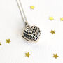Sterling Silver Filigree Heart Locket Necklace, thumbnail 1 of 4