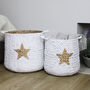 Set Of Luxury Gold Star Baskets, thumbnail 4 of 6
