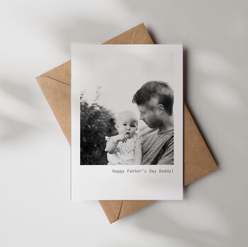 Personalised Father's Day Photo Print Gift Monochrome, 2 of 9