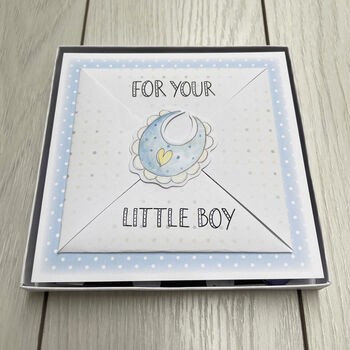 Baby Boy Personalised I.O.U Gift Box Voucher, 3 of 7