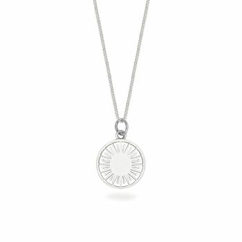 Atomic Token Charm Necklace Sterling Silver, 3 of 9