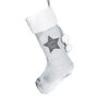 Personalised Born In Silver Grey Christmas Stocking, thumbnail 3 of 3