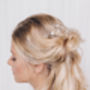 Small Gold, Silver Or Rose Gold Wedding Hair Vine Ivy, thumbnail 8 of 12