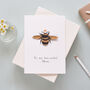Personalised Queen Bee Mother's Day Card, thumbnail 1 of 3