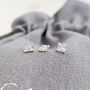 Sterling Silver Crystal Nose Stud Set, thumbnail 1 of 7