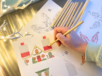 Printable Advent Calendar Colour And Make 24 Gift Boxes, 8 of 11