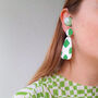 Sea Glass | Polymer Clay Statement Earrings, thumbnail 2 of 8