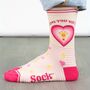 Love You Watts Combed Cotton Funny Ankle Socks Women's, thumbnail 2 of 5