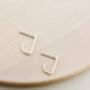 Sterling Silver Wraparound Studs, thumbnail 4 of 5