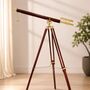 Nautical Telescope With Wooden Tripod, thumbnail 1 of 10