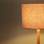 Linen Light Dusty Pink Lampshade, thumbnail 5 of 9