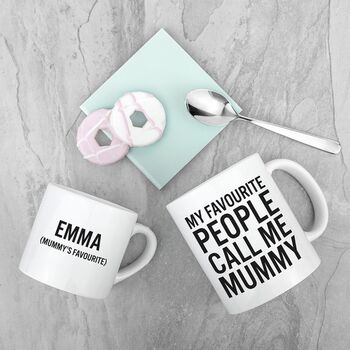 Personalised Mummy And Me Favourite People Mugs, 2 of 4