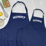 Varsity Personalised Mother And Child Aprons, thumbnail 4 of 8