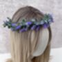 Lavender Flower Hair Crown, thumbnail 5 of 7