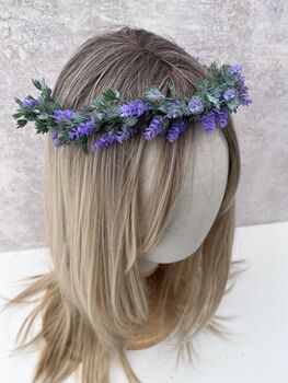 Lavender Flower Hair Crown, 5 of 7