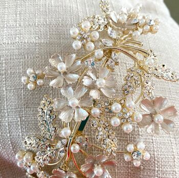 Silver Or Gold Plated Boho Fairytale Bridal Headband, 12 of 12