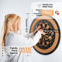 Dartboard Wall Art Game– Stylish Indoor Decor, thumbnail 3 of 8