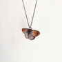 Orange Tip Butterfly Pendant Necklace, thumbnail 3 of 4